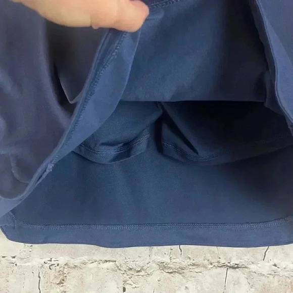 Chase 54 Women's Small Navy Blue Gold Golf Skirt Polyester Spandex S Sm Active - Picture 5 of 7